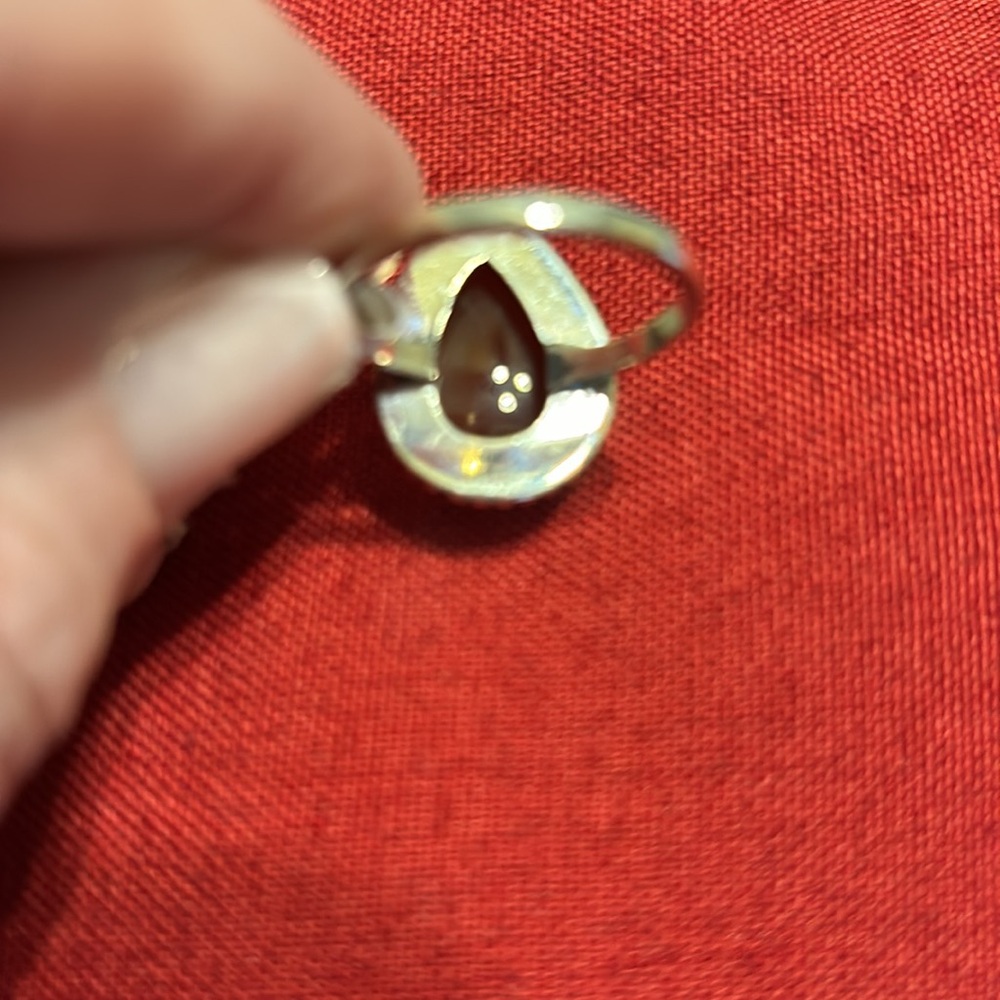 CARNELIAN NEW Sterling silver carnelian ring size 10 - Picture 4 of 8